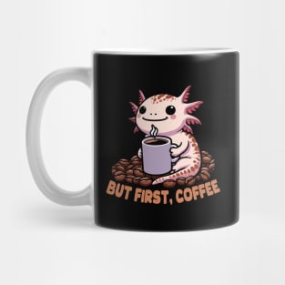 Axolotl Drinking Coffee Mug